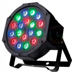 REFLETOR SLIN PAR  18 LEDS RGB